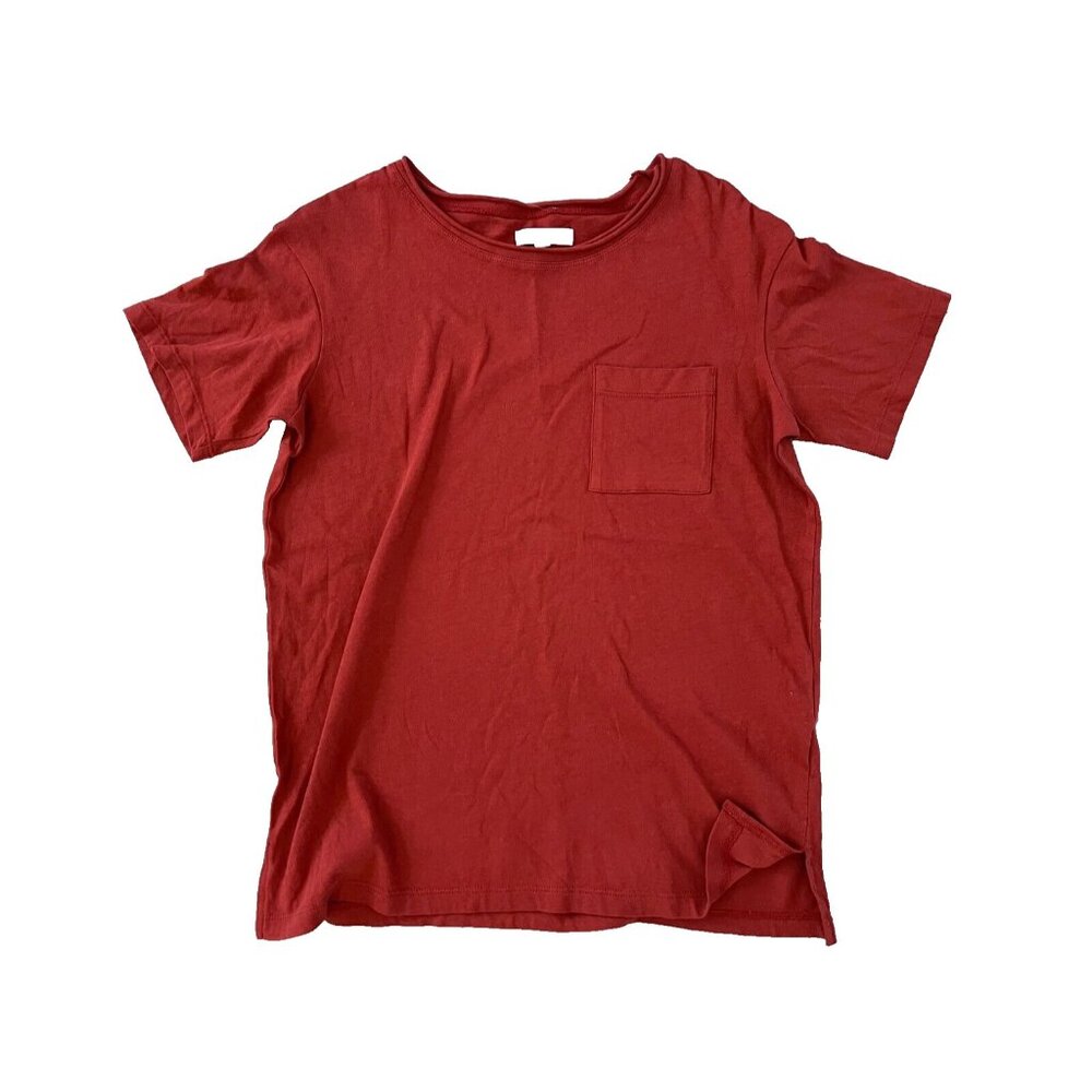 Madewell Cotton Pocket Tee Orange ( XXS )